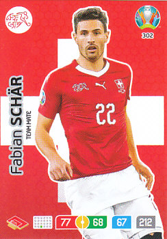 Fabian Schar Switzerland Panini UEFA EURO 2020#302